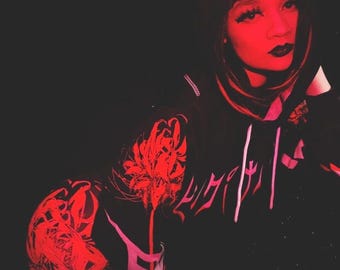 Edgy Cat Ear Hoodie – Kawaii Graphic  Statement Piece