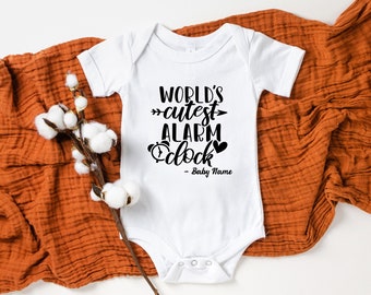 Worlds Cutest Alarm Clock Baby Onesie® - Cute Baby Clothes - Funny Baby Onesie® - Niece/Nephew Baby Shirt, Baby Shower Gift