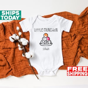 Personalized Doughnut Baby Onesie®: Little Munchkins Organic Cotton