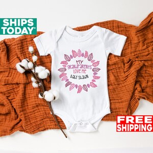 Personalized Grandparents Baby Onesie®: Organic Cotton, Custom Name