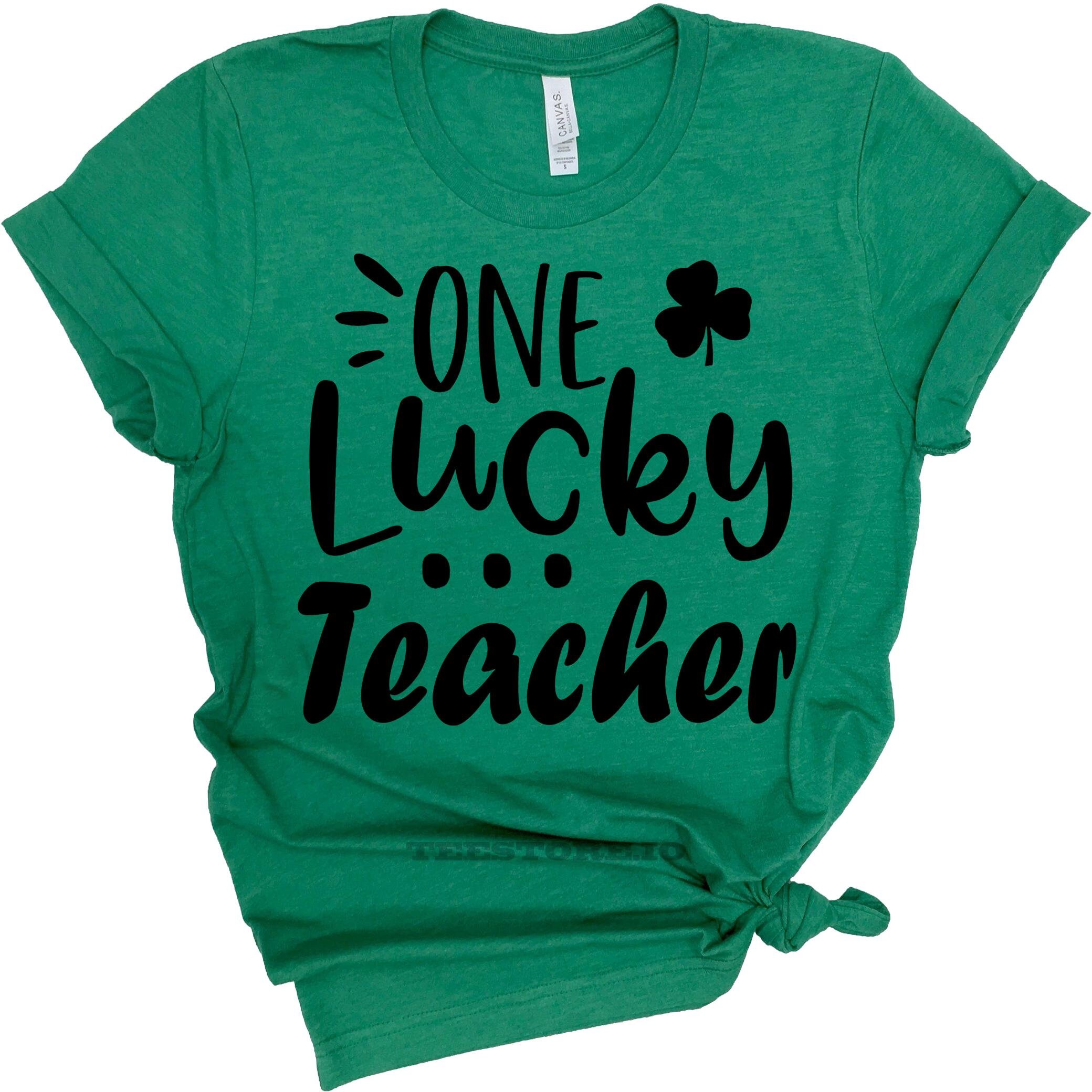 One Lucky Teacher Shirt St Patrick Teacher Shirts St. | Etsy