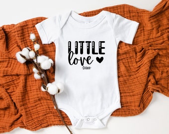 Cute Baby Clothes Little Love Personalized Name Baby Onesie® Custom Baby Onesie® New Baby Gift Baby Shower Gift Cute Baby Onesie®