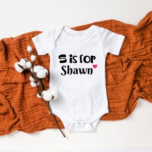 Custom Letter Cute Baby Name Onesie® Custom Name Onesie® Personalized Baby Name Onesie® Custom Letter Onesie® Cute Name Onesie®