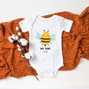 Cute Insect Bees Polite Baby Onesie® Custom Bees Onesie® Personalized Bees Onesie® Cute Bees Onesie® Custom Insect Onesie®