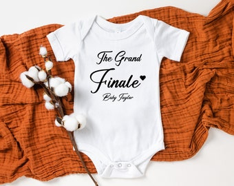 Adorable Finale Baby Onesie® Personalized Baby Finale Onesie® Custom Script Font Onesie® Finale Baby Onesie® Customized Finale Baby Onesie®