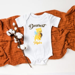 Adorable Dearest Baby Cute Custom Onesie® Personalized Dearest Onesie® Customized Name Onesie® Dearest Baby Onesie® Cute Animals Onesie®