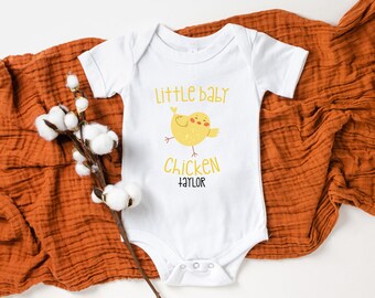 Cute Little Chickens Baby Onesie® Adorable Chick Onesie® Custom Chick Onesie® Personalized Chick Onesie® Custom Little Baby Onesie®