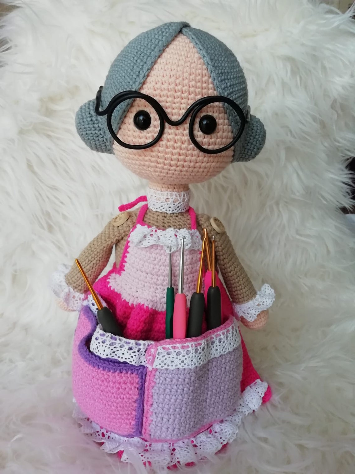 Crochet Organizer Doll Pattern Etsy