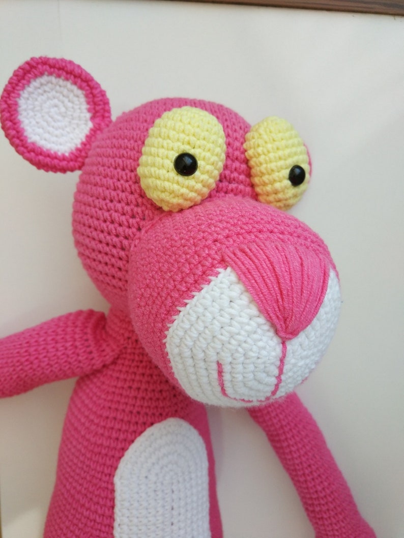 Amigurumi Pattern Pink Panther Crochet Pattern Panther Crochet Etsy