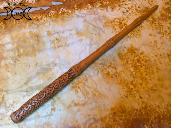 Magic Beech Wood Wand Hand Carved Magician And Witch For Etsy Magic Beech Wood Wand Hand Carved Magician And Witch For Etsy