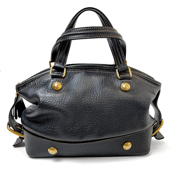 Dolce & Gabbana  -  Luxury Pebble Leather Bag - Handmade in Italy