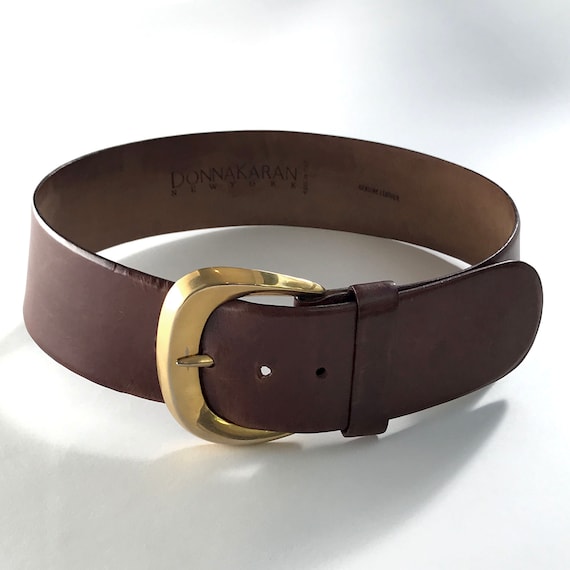 Donna Karan Brown Leather Belt