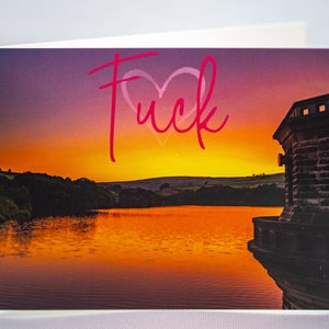 Offensive Hinweis-Karte - Schwören Note-Karte - leere Note-Karte - F * ck - handgemachte Designs & Fotografie - Eco-Friendly, nachhaltig beschafft Karten