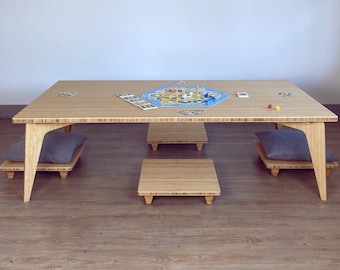 Board Game Table | Floor Seating DND Table | Low Seating Gaming Table