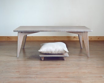 Low Coffee Table Set With Pillow Lifts Floor Seat For Etsy
