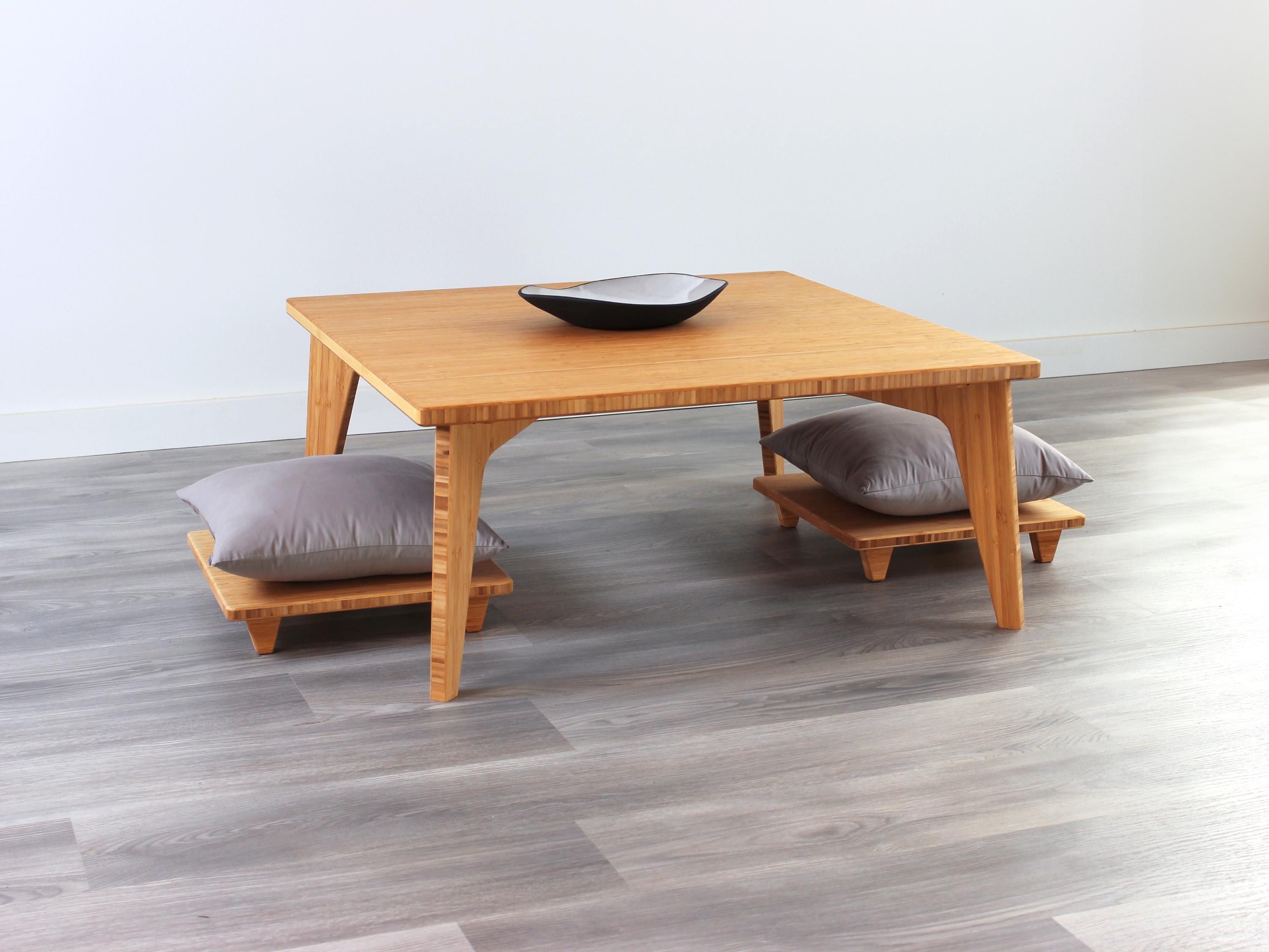 Small Square Coffee Table Set | Mid-century-japanese Small Square Coffee Table Set | Mid-century-japanese