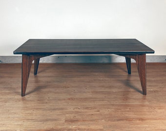 Japanese Bamboo Coffee Table | Low Seating Dining Table | Chabudai | Sustainably Made - Ebony Bamboo | SMALL