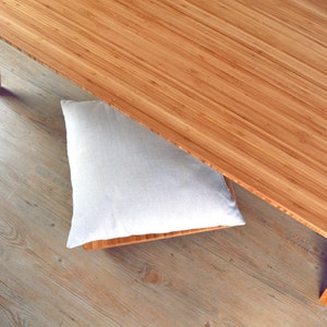 Floor Chair for Cushion/Pillow Meditation Stool Japanese Tatami Chabudai Coffee Table Accessory Natural BAMBOO image 5