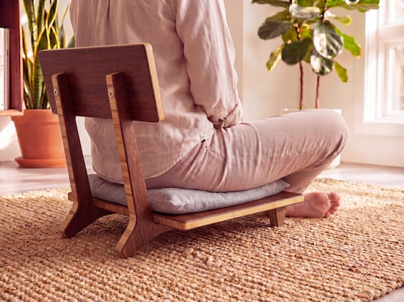 Floor Chair With Back for Pillow | Meditation Chair | Japanese LOW