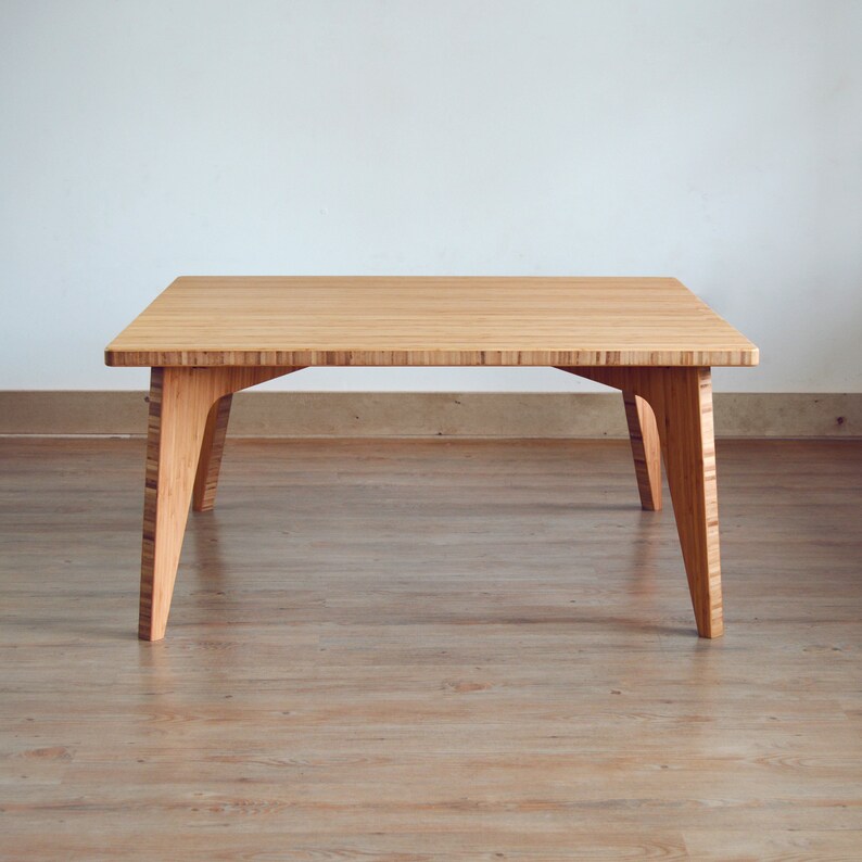 LOW Square Dining Table Floor Dining Table Japanese Dining Etsy New