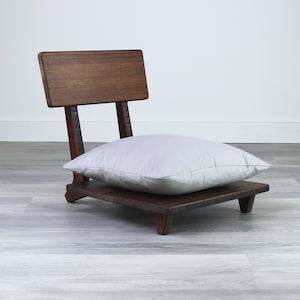 Floor Chair With Back | Meditation Chair | Floor Chair with Back Support for Comfort and Posture | Walnut Bamboo