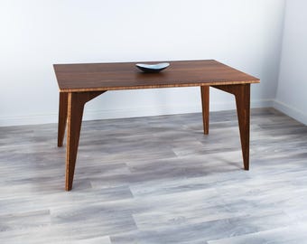 Dining Table | 34" x 60" | Chestnut | Solid Bamboo | Midcentury Modern