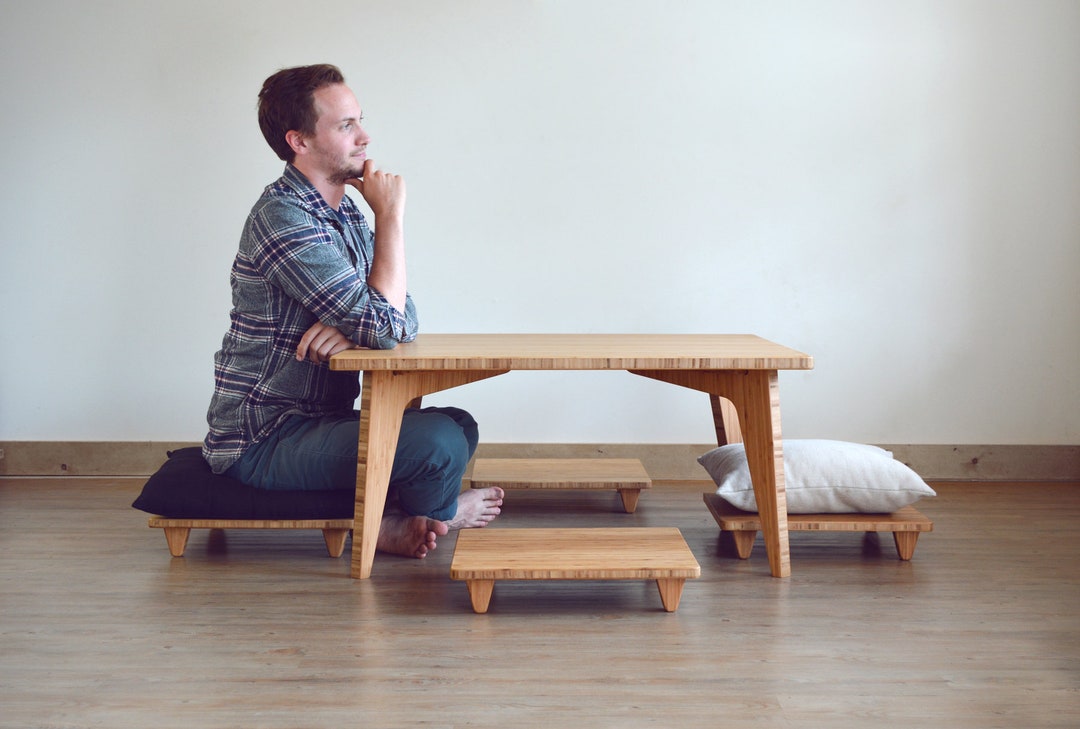 LOW Square Dining Table Japanese Table Chabudai Tatami - Etsy