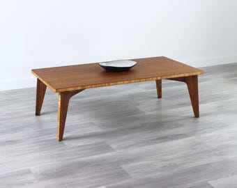 Japanese Bamboo Chabudai Coffee Table | Mid-Century Modern, Sustainably Made