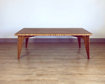 Japanese Coffee Table | Chabudai | Low Table | Modern Coffee Table | Sustainably Made Custom Coffee Table | Natural Bamboo