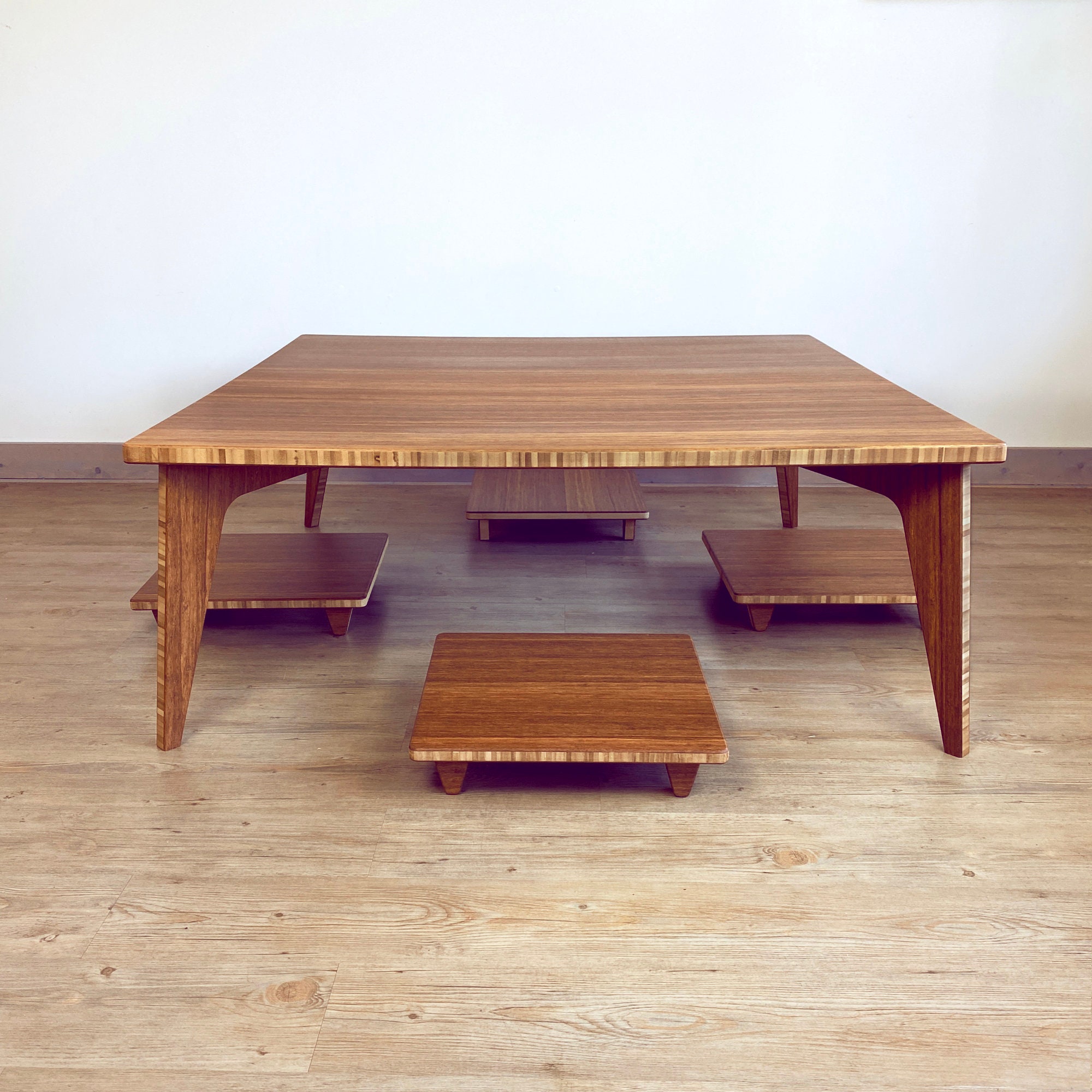 kanademono THE LOW TABLE Kanademono ラバーウッドナチュラル