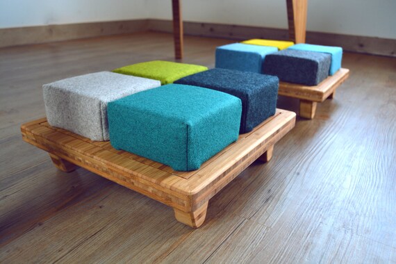 Bamboo Low Small Seat Floor Cushion Or Pillow Customize Etsy