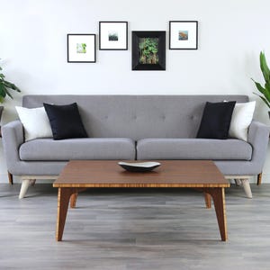 Low Seating Dining Table  |Square Coffee Table | Chabudai | Sustainably Made - Chestnut Bamboo | LARGE