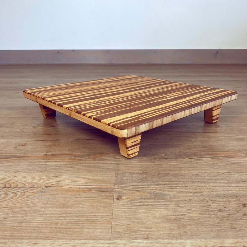 Floor Chair for Cushion/Pillow Meditation Stool Japanese Tatami Chabudai Coffee Table Accessory Natural BAMBOO Tiger Bamboo