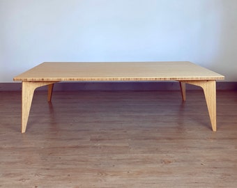 Japanese Bamboo Coffee Table | Low Seating Dining Table | Chabudai | Sustainably Made - Natural Bamboo | LARGE