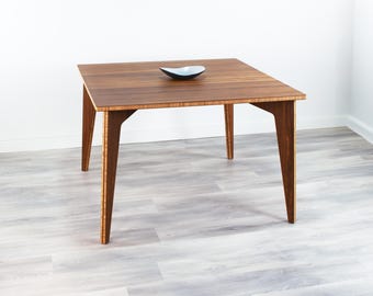 Dining Table | 45" x 45" | Chestnut | Solid Bamboo | Midcentury Modern