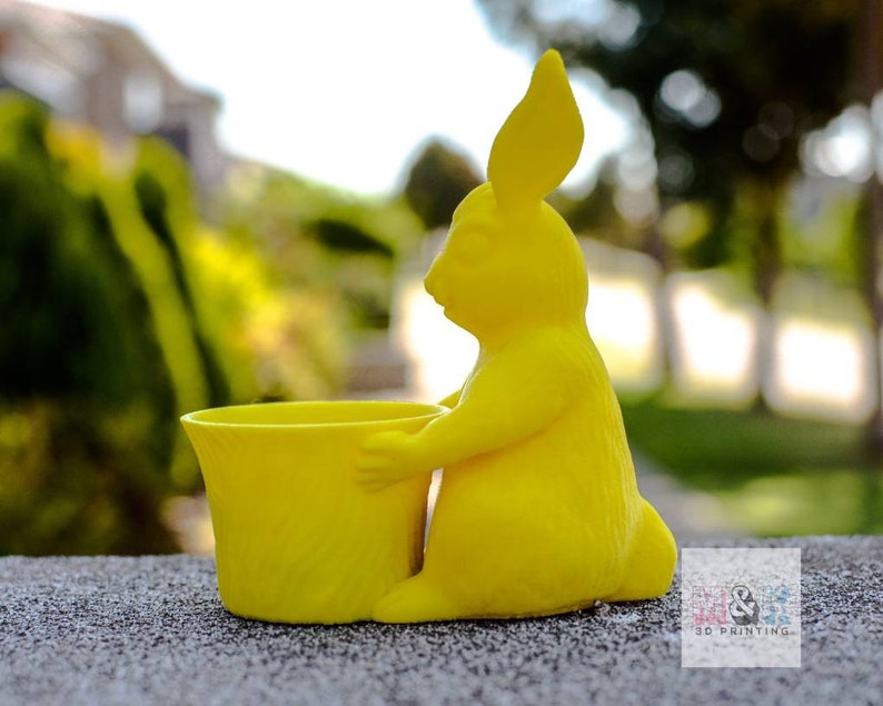 Easter Bunny Pot Planter 3D Printed Rabbit Chocolate Holder Etsy