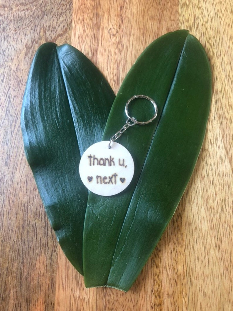 Thank u next Ariana Grande Inspired Lyric Keyring Hand ...