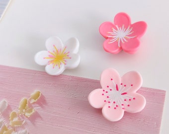 Kawaii Sakura Magnets Set - Cute Pastel Sakura Magnets - Cute Magnets for Fridge - Magnets For Locker - Cute Pastel Magnet Set - Gift Idea