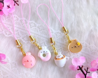 Small 3D Kawaii Clay Charm - Kawaii Pastel Keychain - Pastel Food Charm - Gift - Cute Phone Charm -