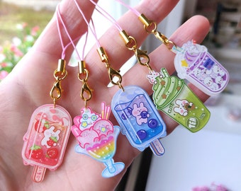 Kawaii Phone Charm - Cute Pastel Sweets Keychain - Phone Charm - Keychain - Keyring - Gift - Anime Keychain - Phonecharms -