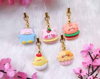 Kawaii Pastel Phone Charm - Cute Keychain - Animal Keychain - Anime Keychain - Kawaii Animal Phone Charm - Kawaii Gift