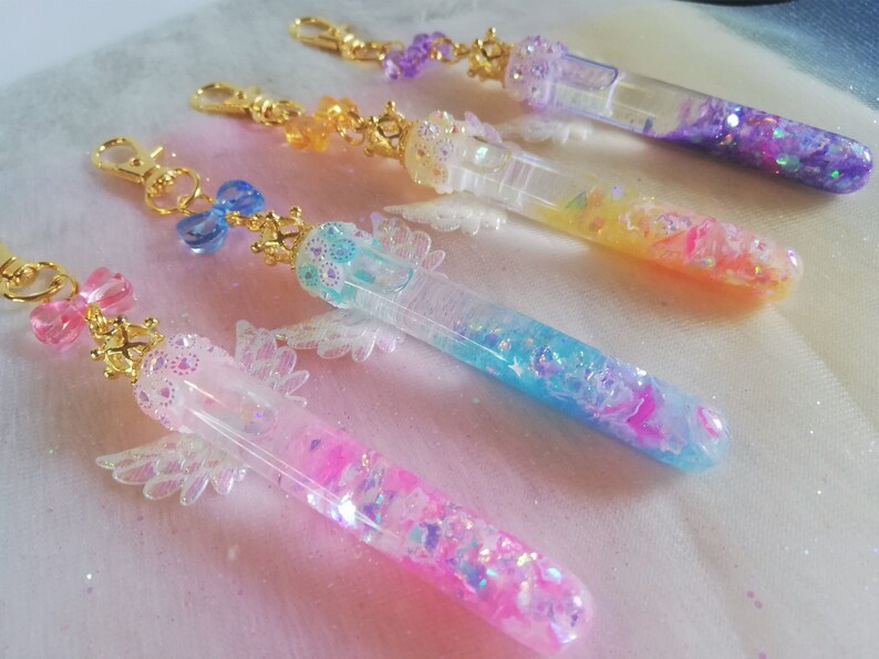 Kawaii Magic Bottle Resin Shaker Keychain Cute Resin Shaker Etsy