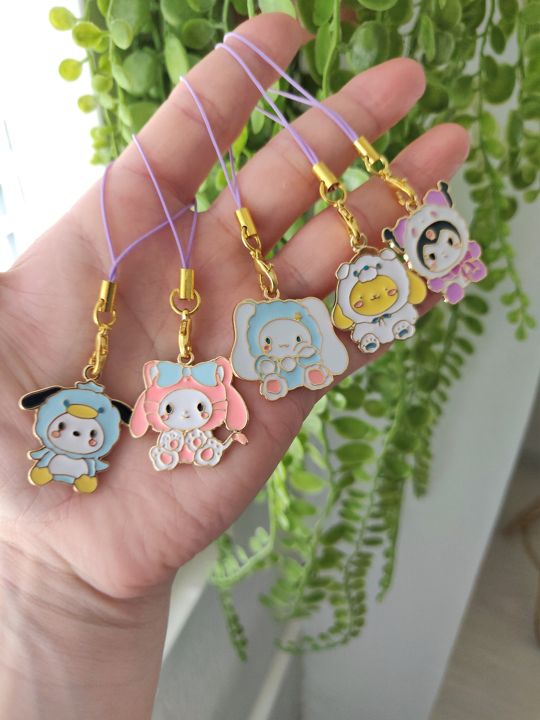 Kawaii Anime Character Phone Charm Cute Phone Charm Pastel Etsy