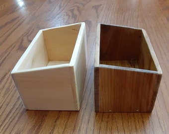 Wooden Recipe Box for 3"x 5" cards