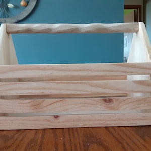 Wooden Crate-Style Toolbox