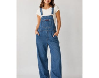 OLD NAVY VTG 90s Y2K Denim Overalls Blue Sz S