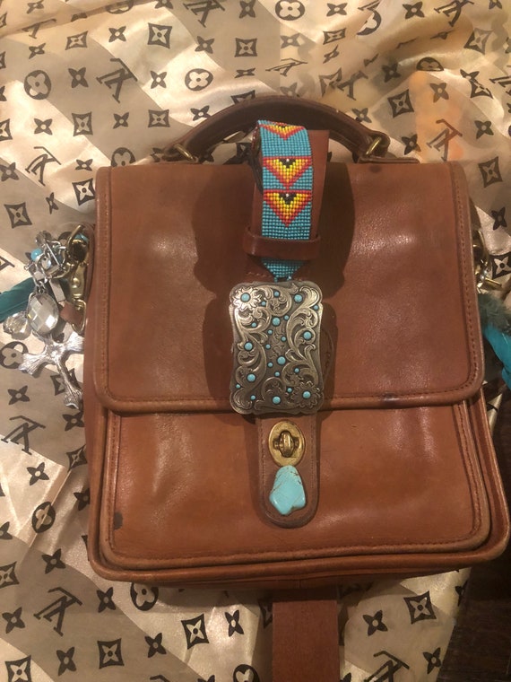 turquoise purse coach