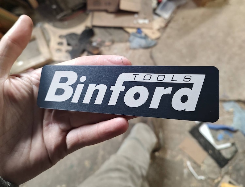 Binford Tools Toolbox Emblem Logo Aluminum Plate Home Etsy