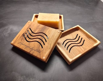 Solid Hardwood Soap Holder Tray, Small Batch Made, Sustainable, Soap Bar, Gorgeous Birch, Great Gift Idea!