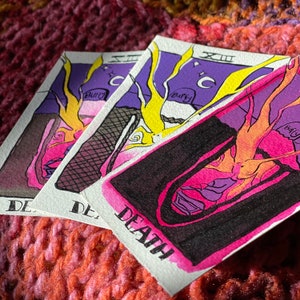 Buffy the Vampire Slayer - Tarot Death Card Siebdruck, limitierte Auflage